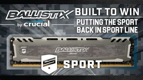 Crucial Ballistix Sport LT 3200 MHz DDR4 DRAM Desktop .